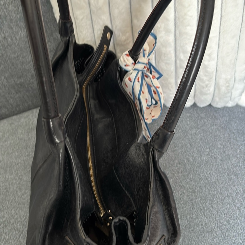 Kate Spade Stevie Black Leather Satchel Purse Bag - Picture 13 of 13